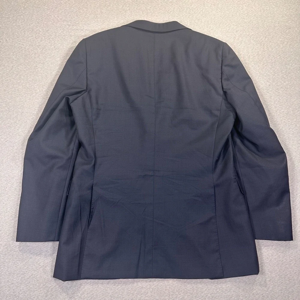 Suitsupply Vitale Barberis Canonico Blazer Sport Coat 44L Slim Navy Blue Wool